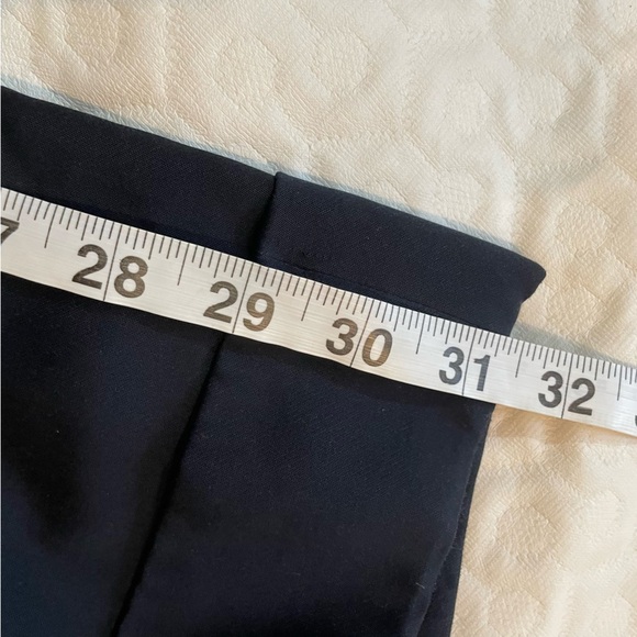 Ann Taylor Black Dress Pants Women’s 6 Wide Leg Button Side Pocket Cuffed Bottom - Picture 11 of 11